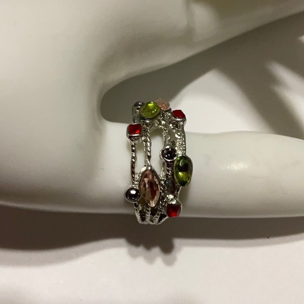 Multicolored gemstone ring - Picture 2 of 3
